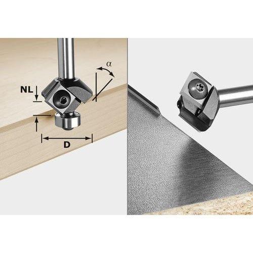 Chamfer Router Bit HW S8 HW D27 12x12 KL